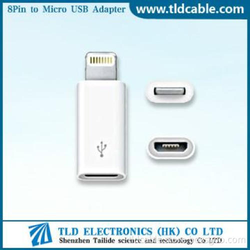 8 pin to Micro USB Connector Sync Charger Adapter for iPad